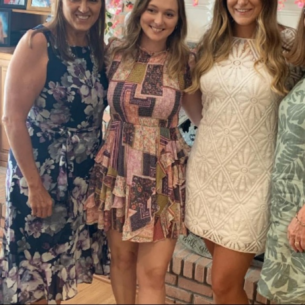 Olivaceous Patchwork Print Dress - image 2